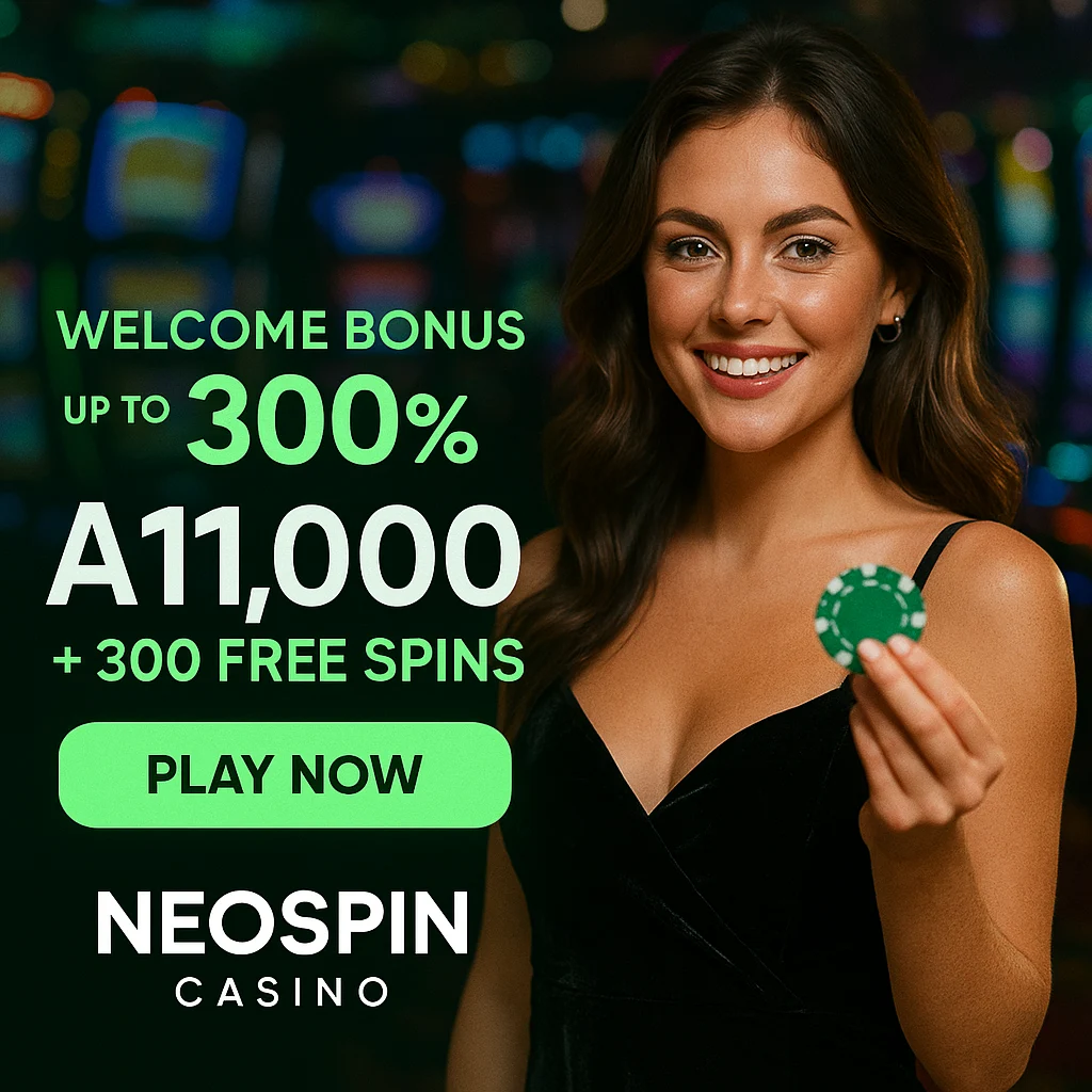 Neospin Casino - 300% bonus up to A$11,000 + 300 Free Spins